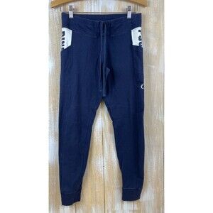 Victoria’s Secret PINK 5th & Ocean Lightweight Joggers Navy Blue & White Size M